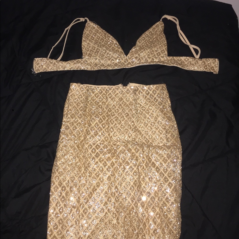 Two piece sparkly dress